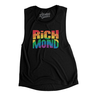 Richmond Virginia Pride Women's Flowey Scoopneck Muscle Tank-Allegiant Goods Co. Vintage Sports Apparel