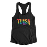 Tulsa Oklahoma Pride Women's Racerback Tank-Allegiant Goods Co. Vintage Sports Apparel