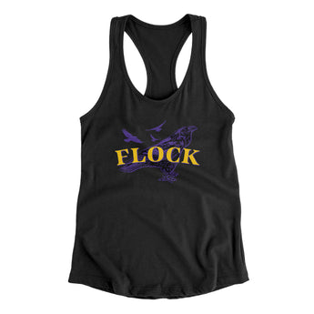 FLOCK Women's Racerback Tank-Black-Allegiant Goods Co. Vintage Sports Apparel