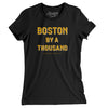 Boston By A Thousand Women's T-Shirt-Black-Allegiant Goods Co. Vintage Sports Apparel