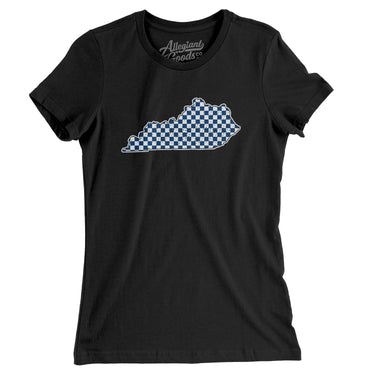 Kentucky Checkerboard Women's T-Shirt-Allegiant Goods Co. Vintage Sports Apparel