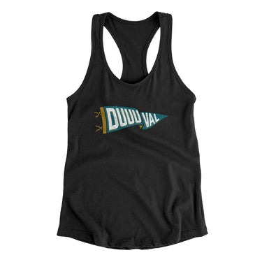 DUUUVAL Women's Racerback Tank-Allegiant Goods Co. Vintage Sports Apparel