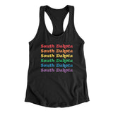 South Dakota Pride Women's Racerback Tank-Black-Allegiant Goods Co. Vintage Sports Apparel