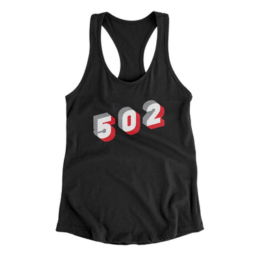 Louisville 502 Area Code Women's Racerback Tank-Allegiant Goods Co. Vintage Sports Apparel