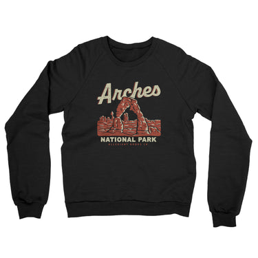 Arches National Park Midweight Crewneck Sweatshirt-Allegiant Goods Co. Vintage Sports Apparel