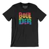 Boulder Colorado Pride Men/Unisex T-Shirt-Allegiant Goods Co. Vintage Sports Apparel