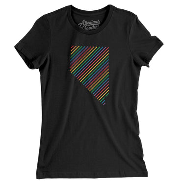 Nevada Pride State Women's T-Shirt-Allegiant Goods Co. Vintage Sports Apparel
