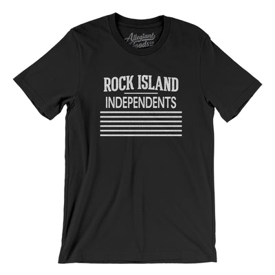 Rock Island Independents Football Men/Unisex T-Shirt-Black-Allegiant Goods Co. Vintage Sports Apparel