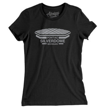 Detroit Silverdome Women's T-Shirt-Allegiant Goods Co. Vintage Sports Apparel
