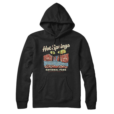 Hot Springs National Park Hoodie-Black-Allegiant Goods Co. Vintage Sports Apparel