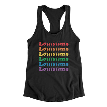 Louisiana Pride Women's Racerback Tank-Allegiant Goods Co. Vintage Sports Apparel
