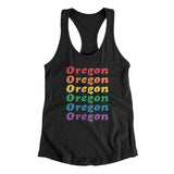 Oregon Pride Women's Racerback Tank-Allegiant Goods Co. Vintage Sports Apparel