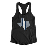 Texas Helmet Stripes Women's Racerback Tank-Allegiant Goods Co. Vintage Sports Apparel