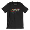 Los Angeles Lazers Soccer Men/Unisex T-Shirt-Black-Allegiant Goods Co. Vintage Sports Apparel