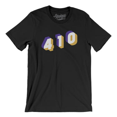 Baltimore 410 Area Code Men/Unisex T-Shirt-Allegiant Goods Co. Vintage Sports Apparel