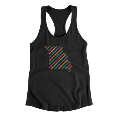 Missouri Pride State Women's Racerback Tank-Allegiant Goods Co. Vintage Sports Apparel