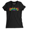 Dallas Texas Pride Women's T-Shirt-Black-Allegiant Goods Co. Vintage Sports Apparel