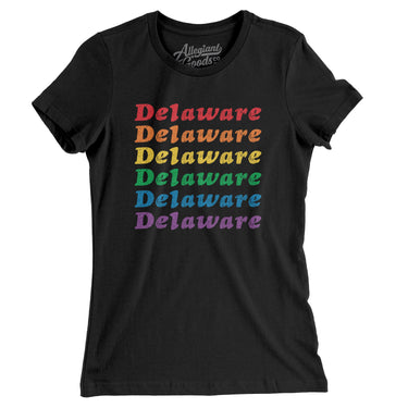 Delaware Pride Women's T-Shirt-Allegiant Goods Co. Vintage Sports Apparel