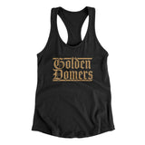 Golden Domers Women's Racerback Tank-Allegiant Goods Co. Vintage Sports Apparel