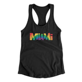 Miami Florida Pride Women's Racerback Tank-Allegiant Goods Co. Vintage Sports Apparel