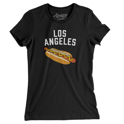 Los Angeles Hot Dog Women's T-Shirt-Black-Allegiant Goods Co. Vintage Sports Apparel