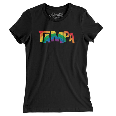 Tampa Florida Pride Women's T-Shirt-Black-Allegiant Goods Co. Vintage Sports Apparel
