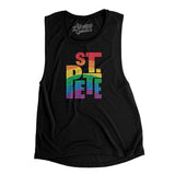 St. Petersburg Florida Pride Women's Flowey Scoopneck Muscle Tank-Allegiant Goods Co. Vintage Sports Apparel