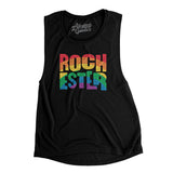 Rochester New York Pride Women's Flowey Scoopneck Muscle Tank-Allegiant Goods Co. Vintage Sports Apparel