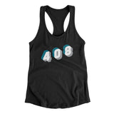 San Jose 408 Area Code Women's Racerback Tank-Allegiant Goods Co. Vintage Sports Apparel