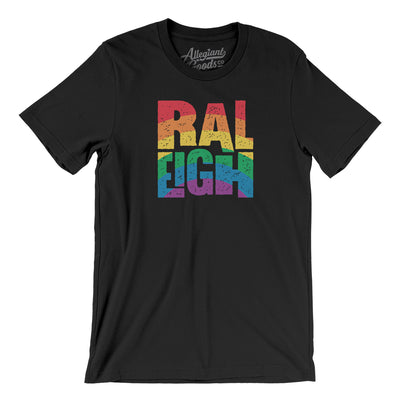 Raleigh North Carolina Pride Men/Unisex T-Shirt-Black-Allegiant Goods Co. Vintage Sports Apparel