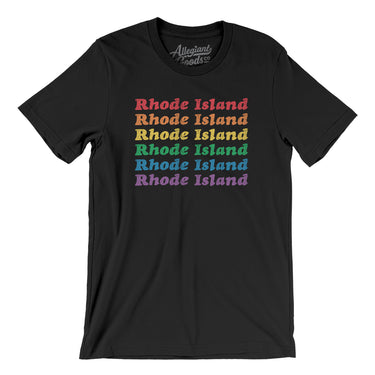 Rhode Island Pride Men/Unisex T-Shirt-Allegiant Goods Co. Vintage Sports Apparel