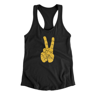 V For Victory Women's Racerback Tank-Allegiant Goods Co. Vintage Sports Apparel