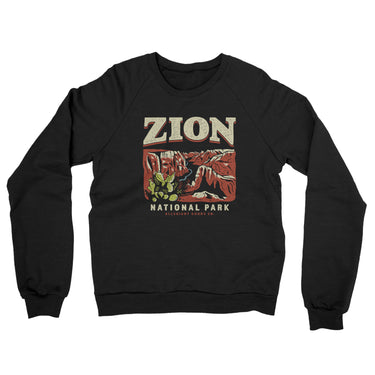 Zion National Park Midweight Crewneck Sweatshirt-Allegiant Goods Co. Vintage Sports Apparel
