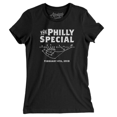 Philly Special Women's T-Shirt-Black-Allegiant Goods Co. Vintage Sports Apparel