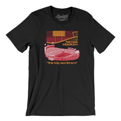 Tampa Stadium Men/Unisex T-Shirt-Black-Allegiant Goods Co. Vintage Sports Apparel