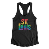 St. Louis Missouri Pride Women's Racerback Tank-Allegiant Goods Co. Vintage Sports Apparel