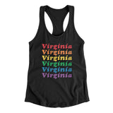 Virginia Pride Women's Racerback Tank-Allegiant Goods Co. Vintage Sports Apparel