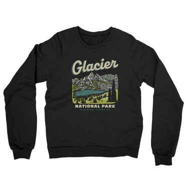 Glacier National Park Midweight Crewneck Sweatshirt-Allegiant Goods Co. Vintage Sports Apparel