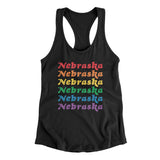 Nebraska Pride Women's Racerback Tank-Allegiant Goods Co. Vintage Sports Apparel