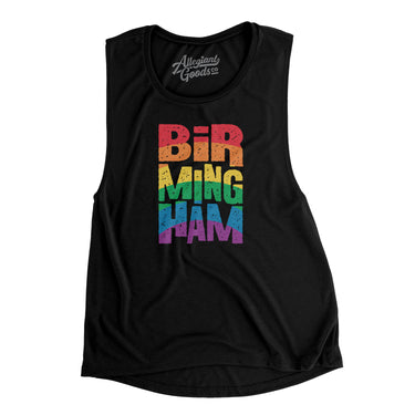 Birmingham Alabama Pride Women's Flowey Scoopneck Muscle Tank-Allegiant Goods Co. Vintage Sports Apparel