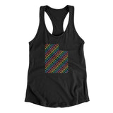 Utah Pride State Women's Racerback Tank-Allegiant Goods Co. Vintage Sports Apparel