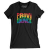 Providence Rhode Island Pride Women's T-Shirt-Black-Allegiant Goods Co. Vintage Sports Apparel