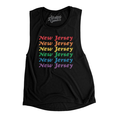 New Jersey Pride Women's Flowey Scoopneck Muscle Tank-Allegiant Goods Co. Vintage Sports Apparel