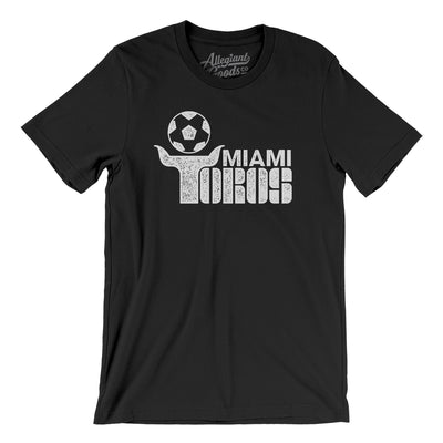 Miami Toros Soccer Men/Unisex T-Shirt-Black-Allegiant Goods Co. Vintage Sports Apparel