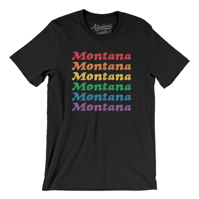 Montana Pride Men/Unisex T-Shirt-Black-Allegiant Goods Co. Vintage Sports Apparel