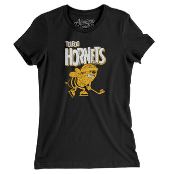 Toledo Hornets Hockey Women's T-Shirt-Allegiant Goods Co. Vintage Sports Apparel