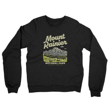 Mount Rainier National Park Midweight Crewneck Sweatshirt-Allegiant Goods Co. Vintage Sports Apparel
