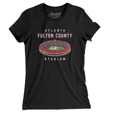 Atlanta-Fulton County Stadium Women's T-Shirt-Allegiant Goods Co. Vintage Sports Apparel