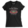 Atlanta-Fulton County Stadium Women's T-Shirt-Black-Allegiant Goods Co. Vintage Sports Apparel