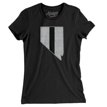 Nevada Helmet Stripe Women's T-Shirt-Allegiant Goods Co. Vintage Sports Apparel